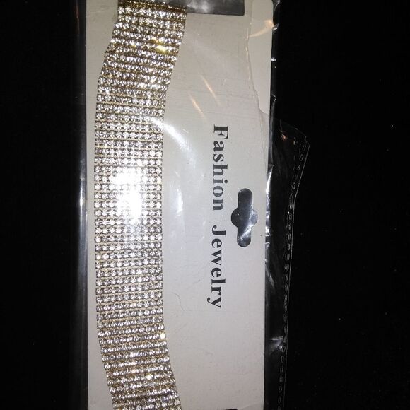 NWT fashion choker covered in tiny stones - Picture 1 of 5